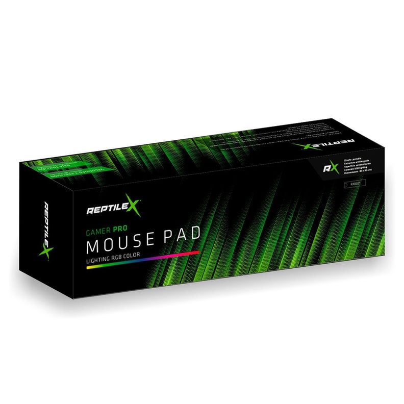 Mouse Pad Gamer Lighting RGB USB 80x30cm Reptilex-1