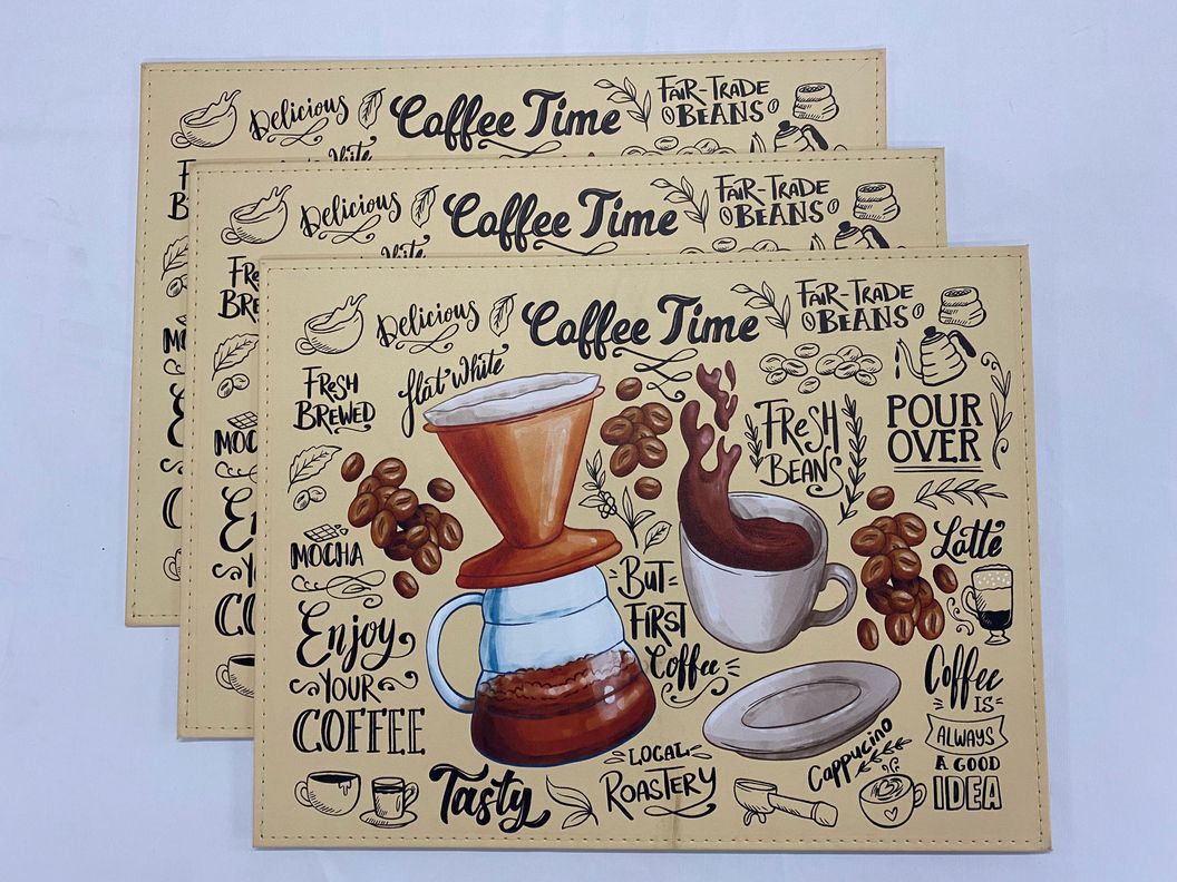 Set de 6 individuales coffe time-3