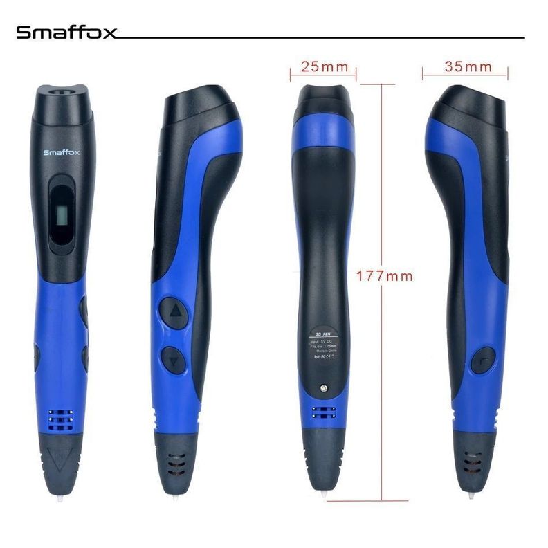 Boligrafo de impresión 3D ABS Smaffox SM-01 54M + Estuche-2