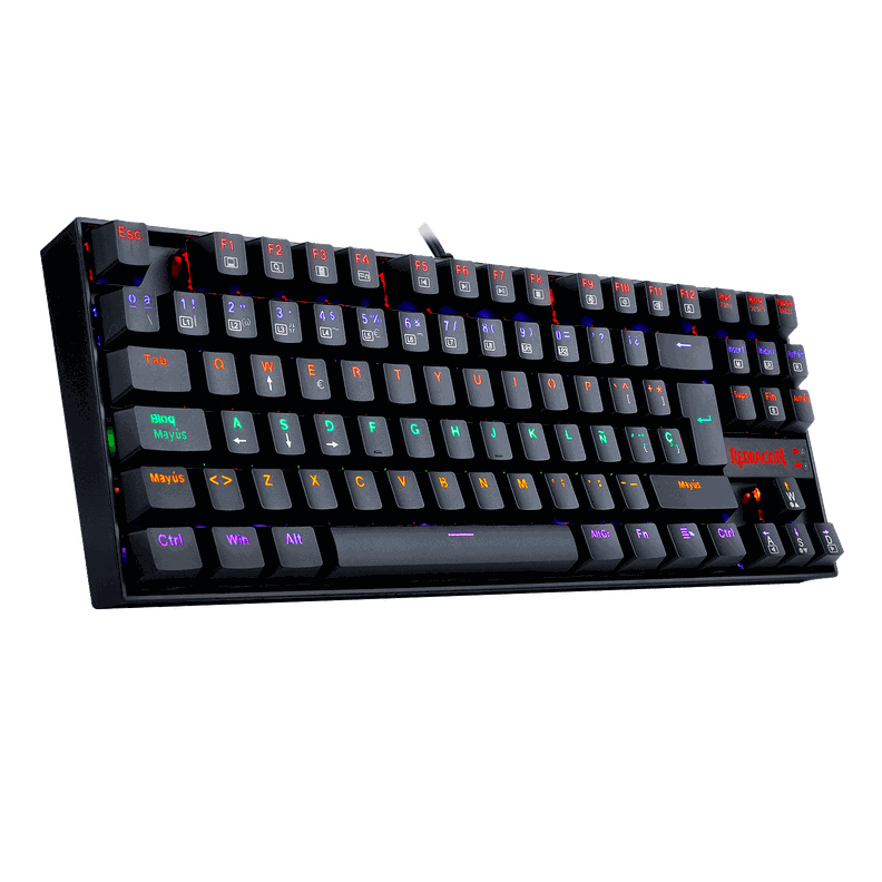 Kit Teclado Gamer Kumara K552 más Keycaps Reemplazo Scarab Rosadas, Iluminación Rainbow Fija-2