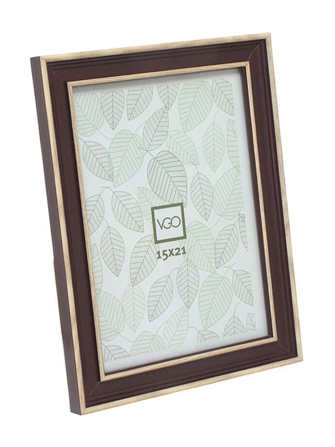 Marco simil madera combinado Marron 20x30 cm Cafe