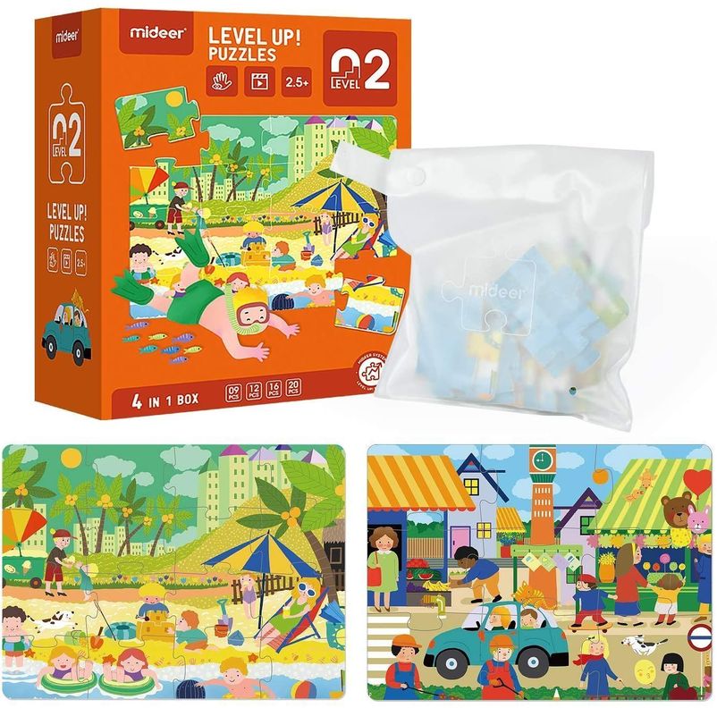 LEVEL PUZZLE NIVEL 2 CUATRO ESTACIONES, 4 PUZZLES-1
