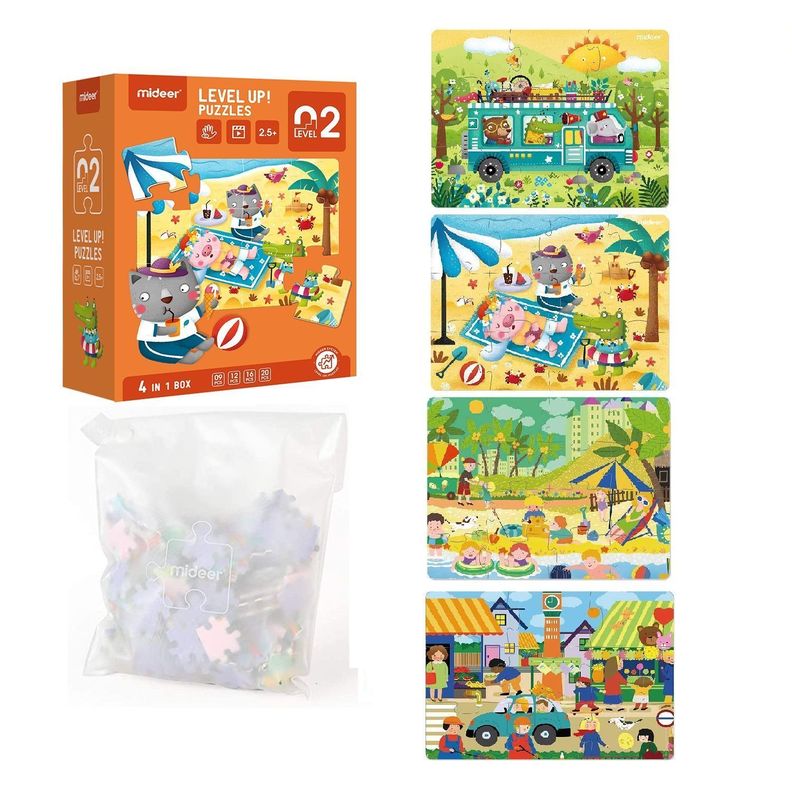 LEVEL PUZZLE NIVEL 2 CUATRO ESTACIONES, 4 PUZZLES-0