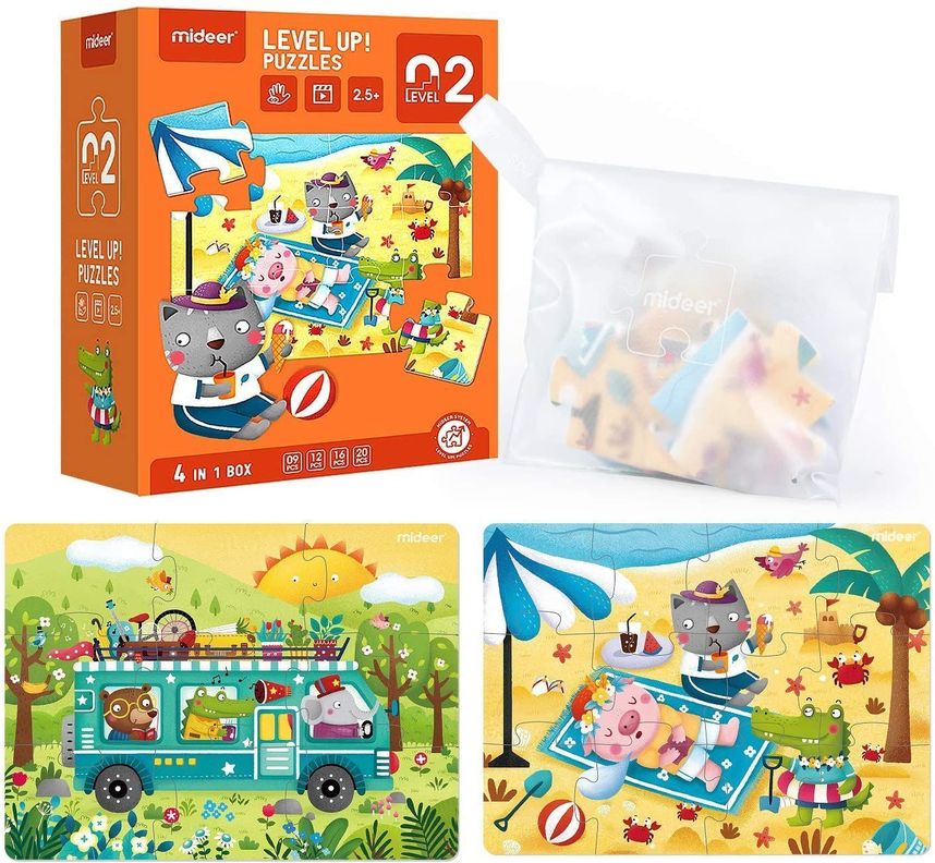 LEVEL PUZZLE NIVEL 2 CUATRO ESTACIONES, 4 PUZZLES-4