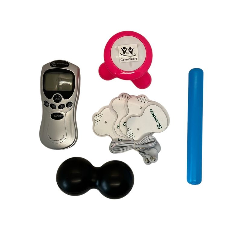 Set De Masaje Electroestimulador Tens 4 Parches-0