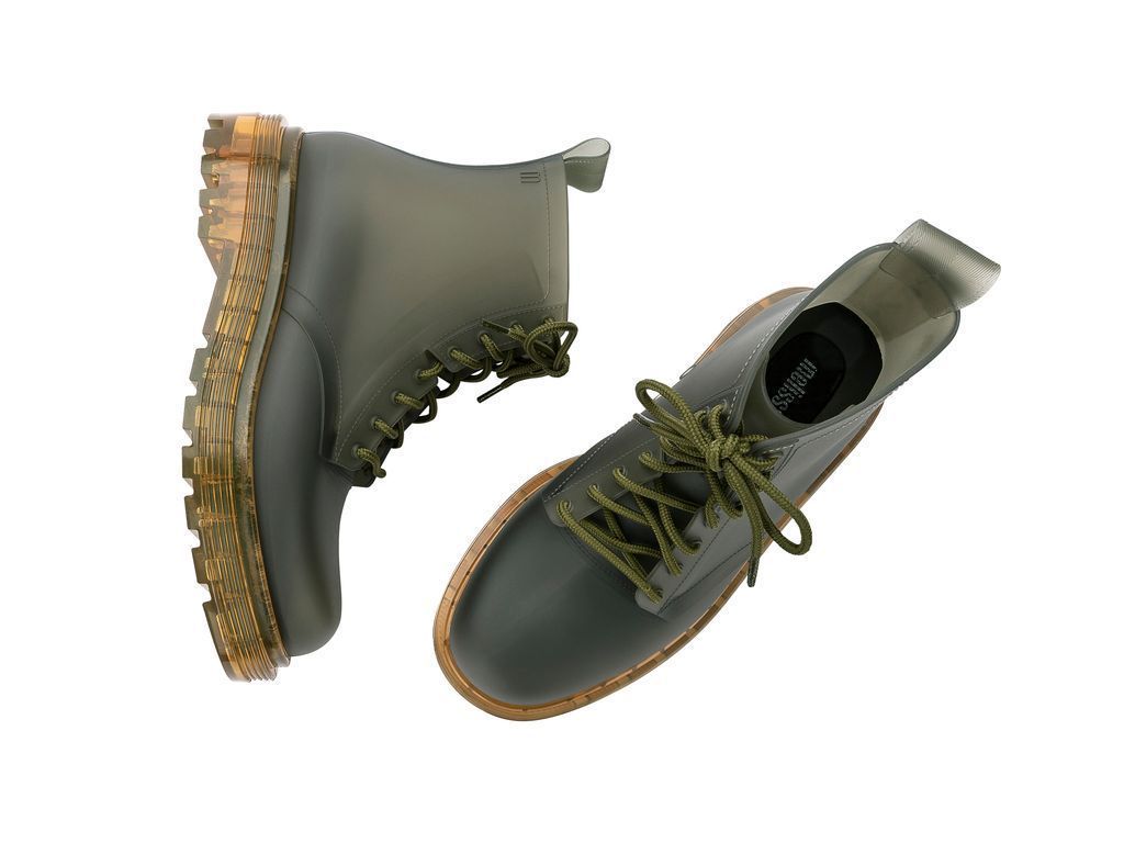 Botin Coturno Verde Musgo Melissa-4