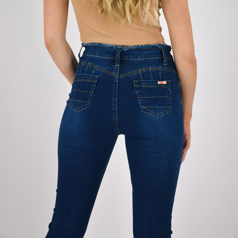 Jeans de Mujer Skinny Desflecado-3