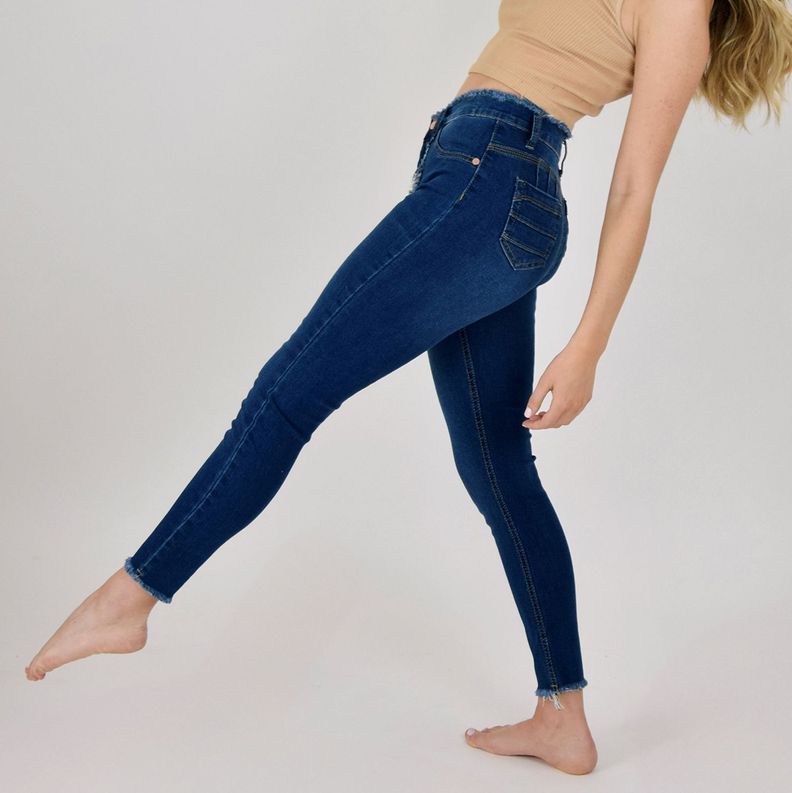 Jeans de Mujer Skinny Desflecado-4