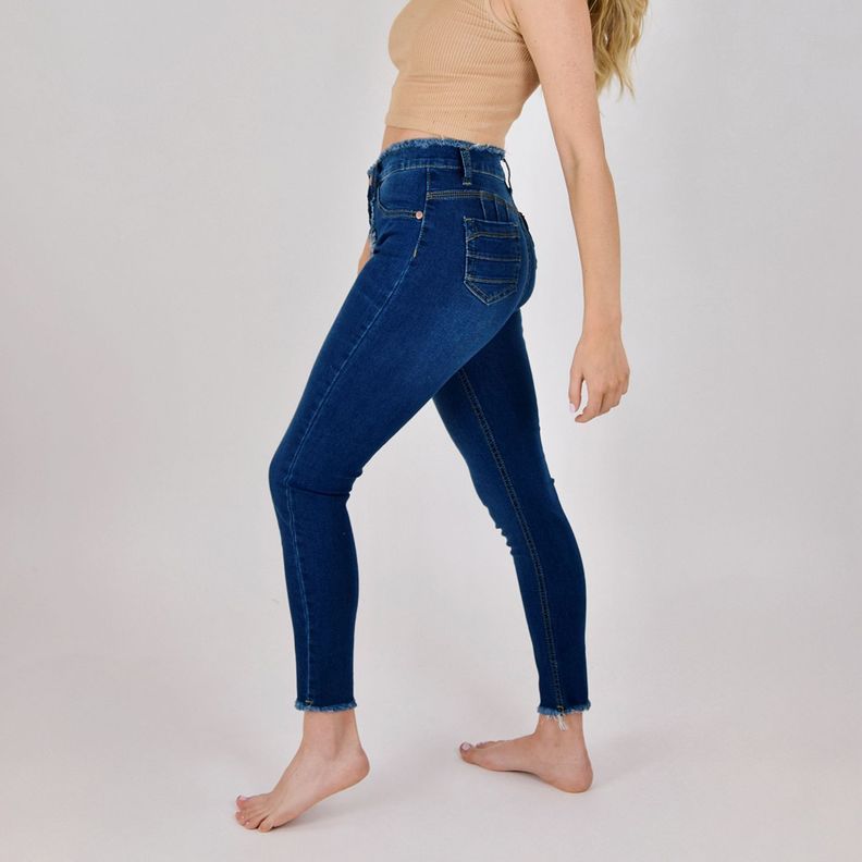 Jeans de Mujer Skinny Desflecado-2
