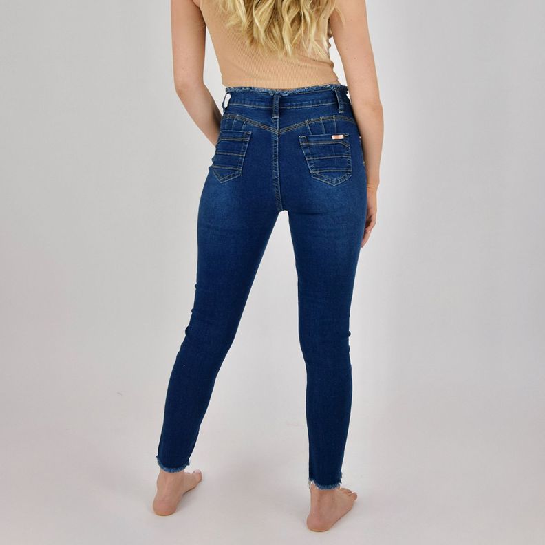Jeans de Mujer Skinny Desflecado-1