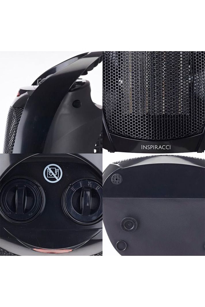 Calefactor Termoventilador Cerámico Vertical Negro-4