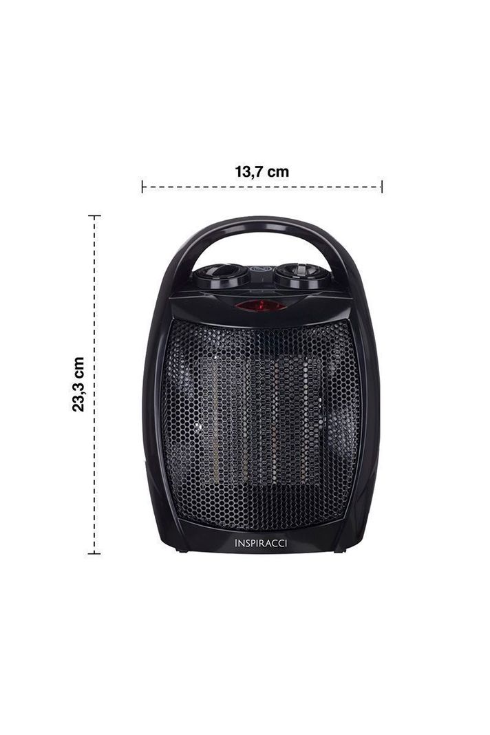 Calefactor Termoventilador Cerámico Vertical Negro-2