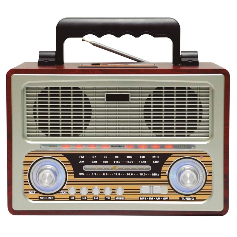 Radio Retro Bluetooth AM FM Grabadora Audiopro -0