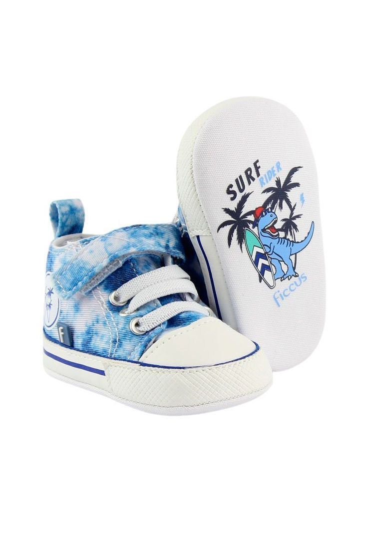 Zapatilla caña velcro elastico bebé soft niño 824-3