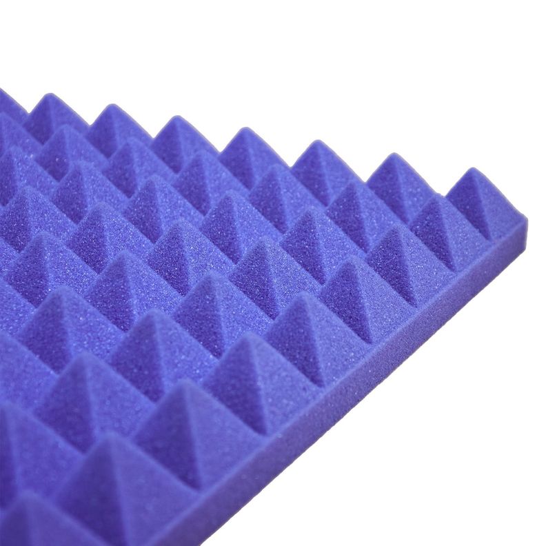 ESPUMA  PIRAMIDAL ACUSTICA MORADA  48x48x4xD21-0