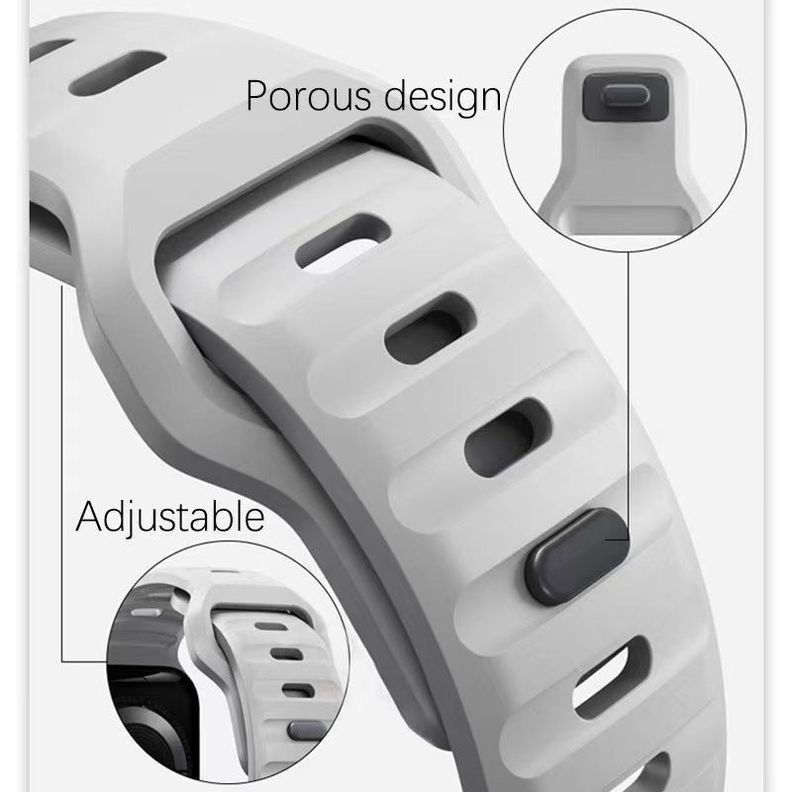 Correa Sport Compatible Iwatch Apple Watch 38/40/41mm Negro-2
