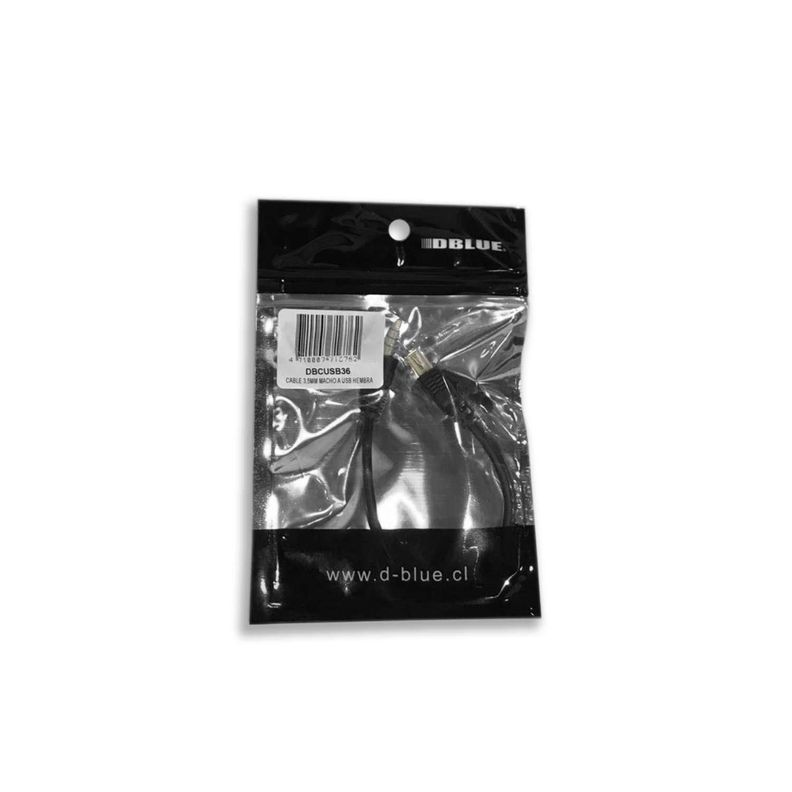 Cable Stereo Plug 3.5mm a USB Hembra Dblue-2