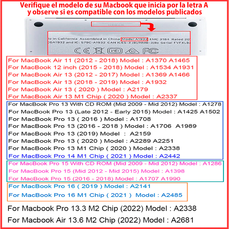 Carcasa Macbook Air (chip M1, 2020) A2337 + Funda Protectora-2