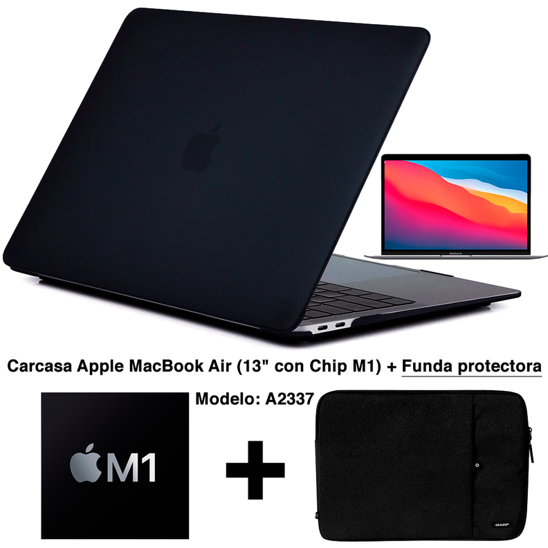 Carcasa Macbook Air (chip M1, 2020) A2337 + Funda Protectora-1