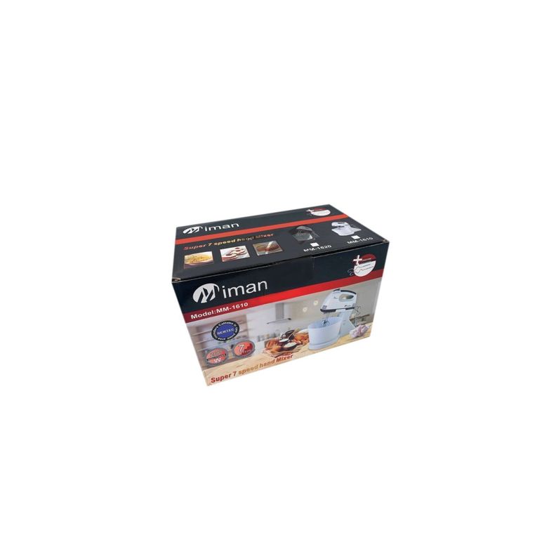 Batidora Mezcladora Turbo 200W 7 Velocidades Con Recipiente-3