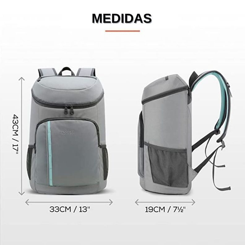TOURIT CYGNINI Mochila hielera aislante - Gris-4