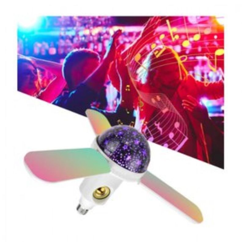 Proyector De Música De Luz De Color E27 Led Altavoz Inalámbr-6