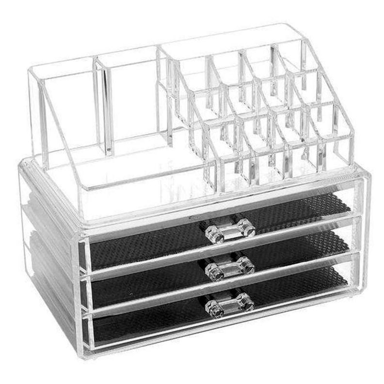 Organizador De Maquillaje Cosmetiquero Joyero Acrilico-0