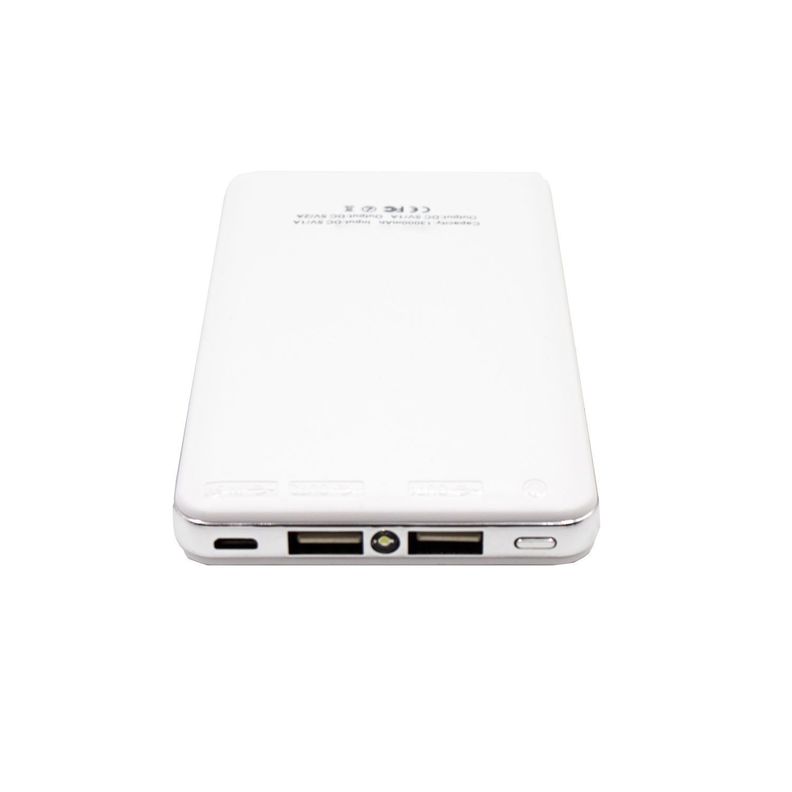 Power Bank Cargador Portátil 13000Mha 2 Usb Blanco - PuntoStore-2