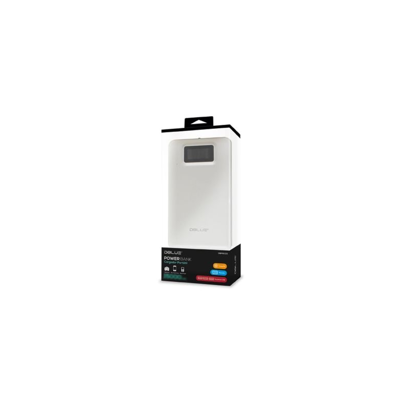 Power Bank Cargador Portátil 13000Mha 2 Usb Blanco - PuntoStore-3