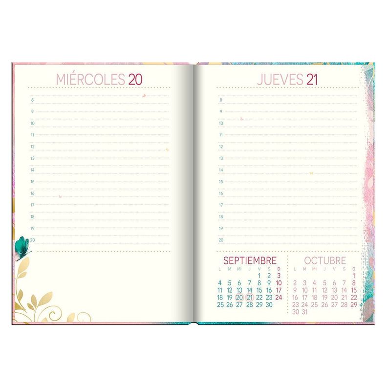 Agenda Butterflyes in Pink Dia x Pagina 2023-1