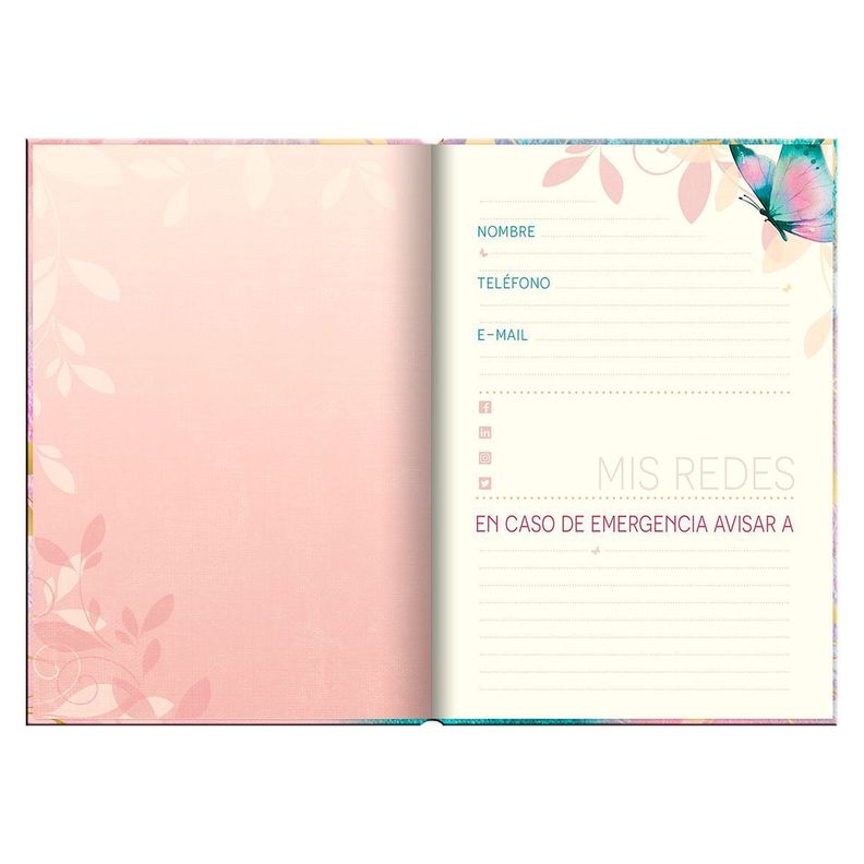 Agenda Butterflyes in Pink Dia x Pagina 2023-4