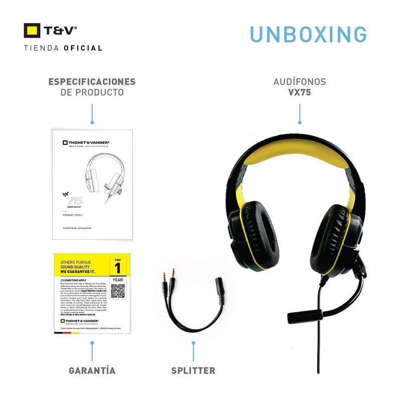 Audifonos VX75 Gamer Para Juegos Ps4 Pc Xbox One Ps5 Ergonomico-4