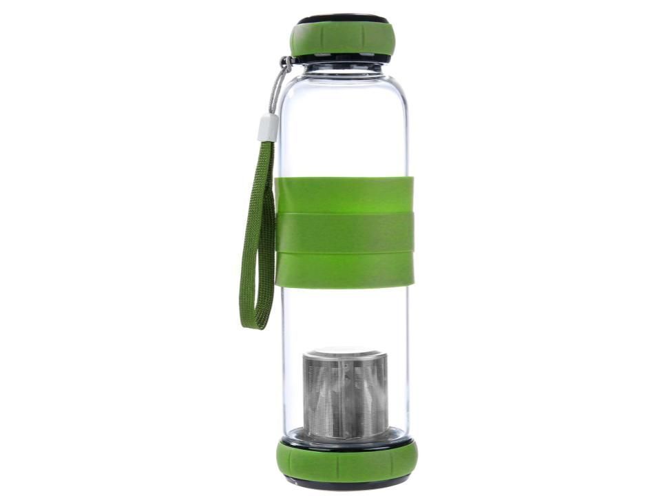 Botella c/ infusor 420ml verde-0