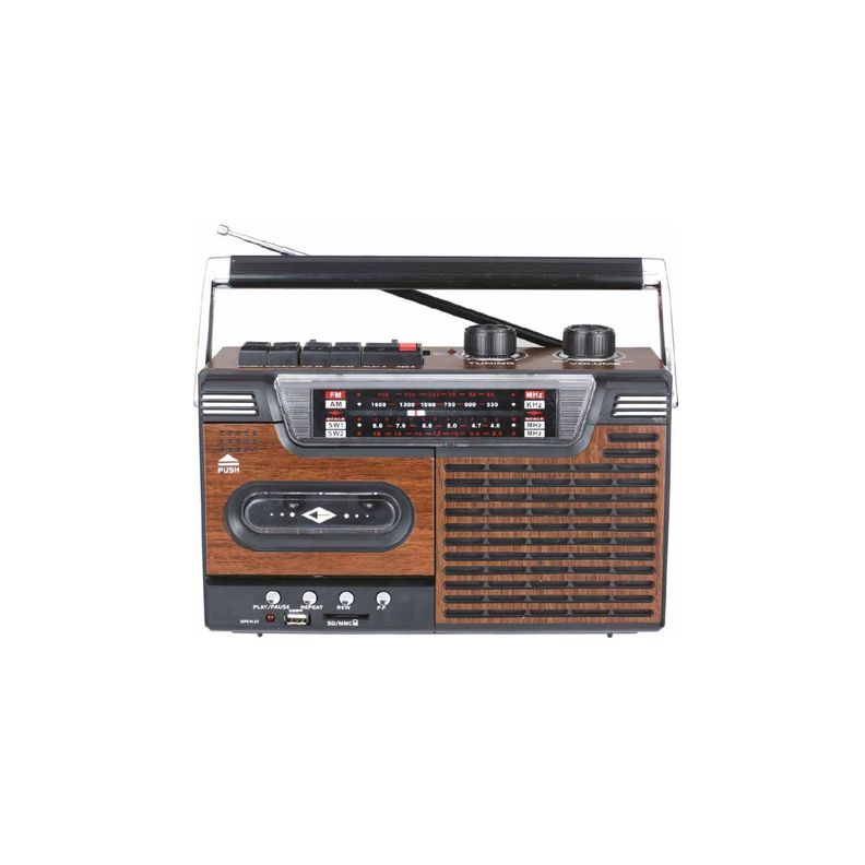 Radio Retro Cassette/bluetooth/usb 20w - Puntostore-0