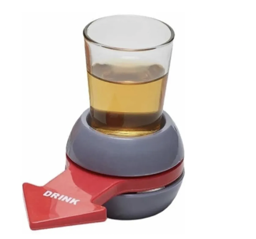 Vaso Ruleta Shots , Juego De Mesa Spin Shot Bar Licor Trago Chupito-0
