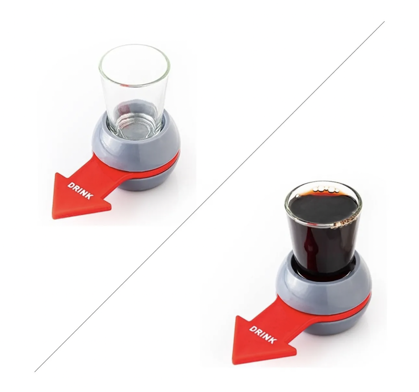 Vaso Ruleta Shots , Juego De Mesa Spin Shot Bar Licor Trago Chupito-3