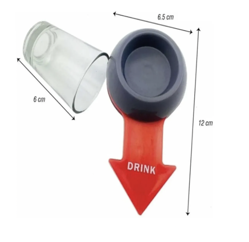 Vaso Ruleta Shots , Juego De Mesa Spin Shot Bar Licor Trago Chupito-4