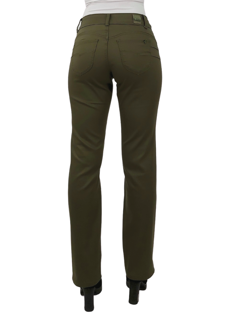 Pantalon Gabardina Recto Verde-1