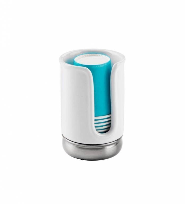 Dispensador De Vasos York Blanco -0