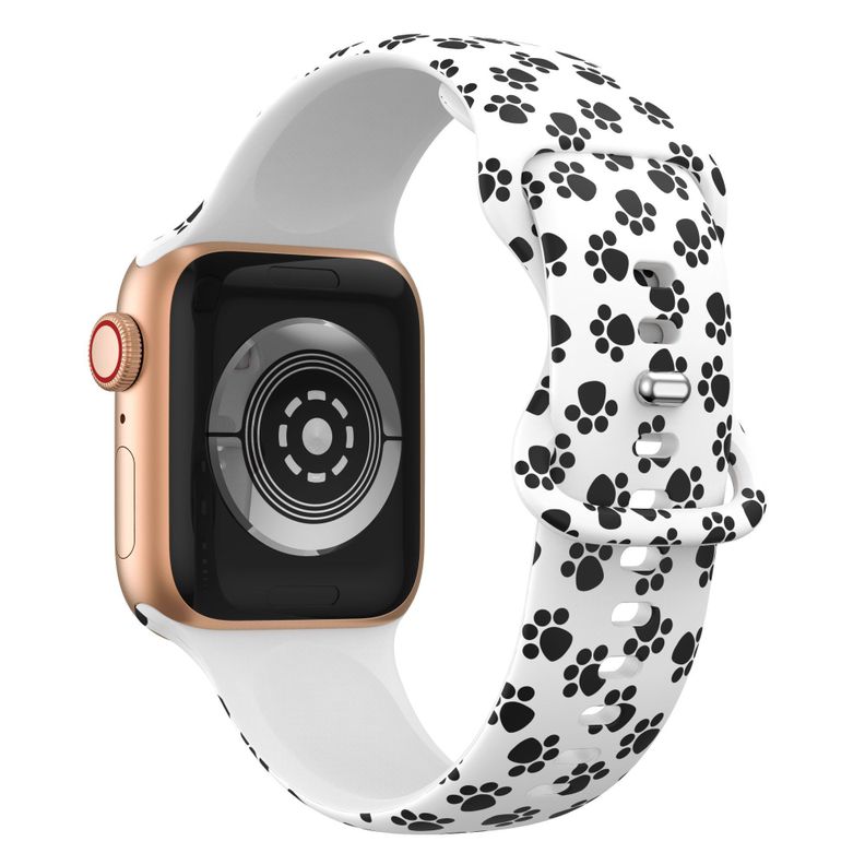 Correa Diseño Compatible Iwatch Apple WatchHuellas 42-44-45MM-0