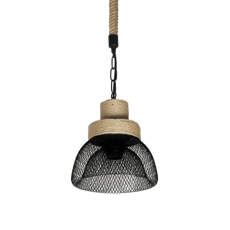Lámpara Colgante Decorativa Rústica Con Cadena E-27-1