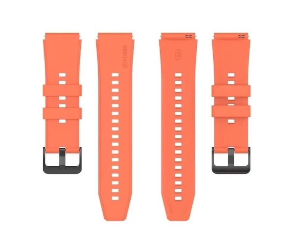 Correa Compatible Con Huawei Gt-gt2-gt3 46mm 22mm Naranja-5