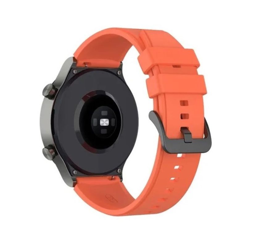 Correa Compatible Con Huawei Gt-gt2-gt3 46mm 22mm Naranja-0
