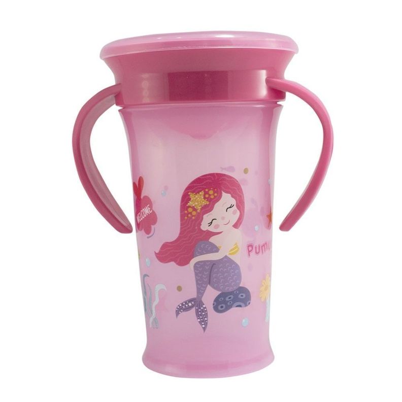 Vaso Mágico Antiderrame 360º Rosado Pumucki-0