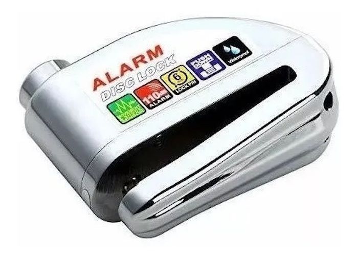 Candado Freno Disco Moto Bici Alarma Bloqueo Antirrobo-1