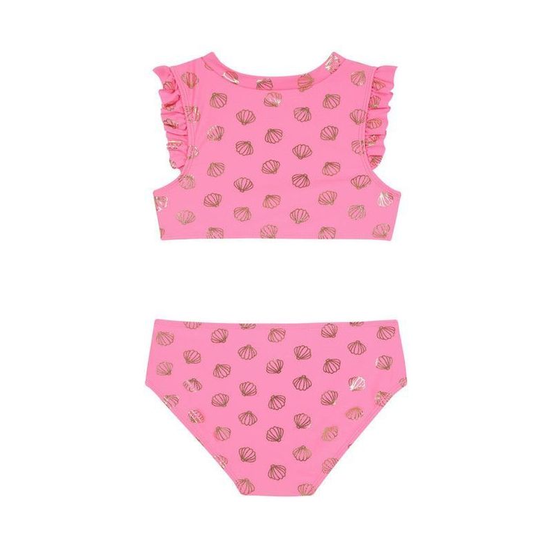 Traje de Baño Bikini UV30+ para Niña Coral-1