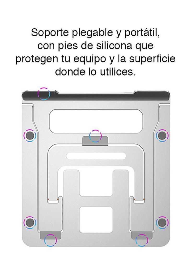 Soporte Notebook Macbook Aluminio Plegable NW-A15-3