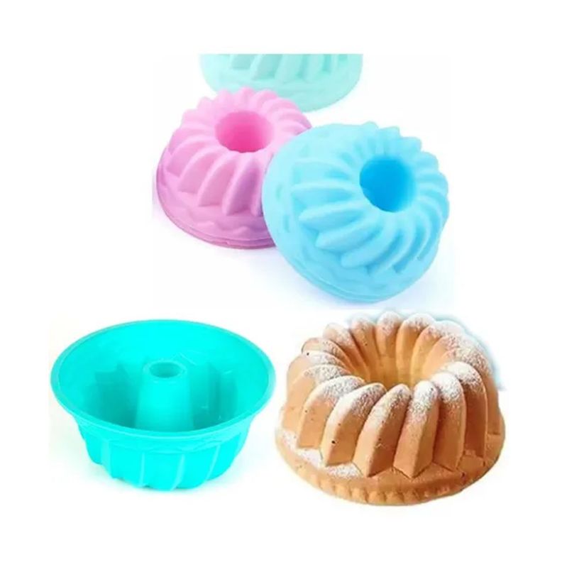 Molde Queque De Silicona  23cm Ideal Horno ricos postres-1
