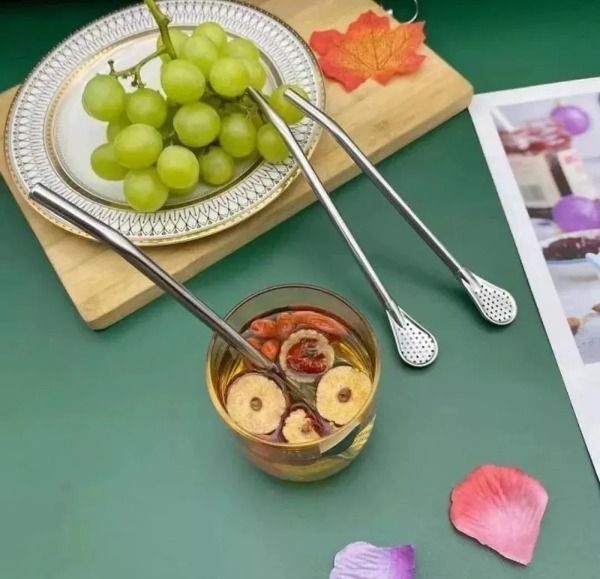 6 Bombillas Para Mate Acero Cocina-1