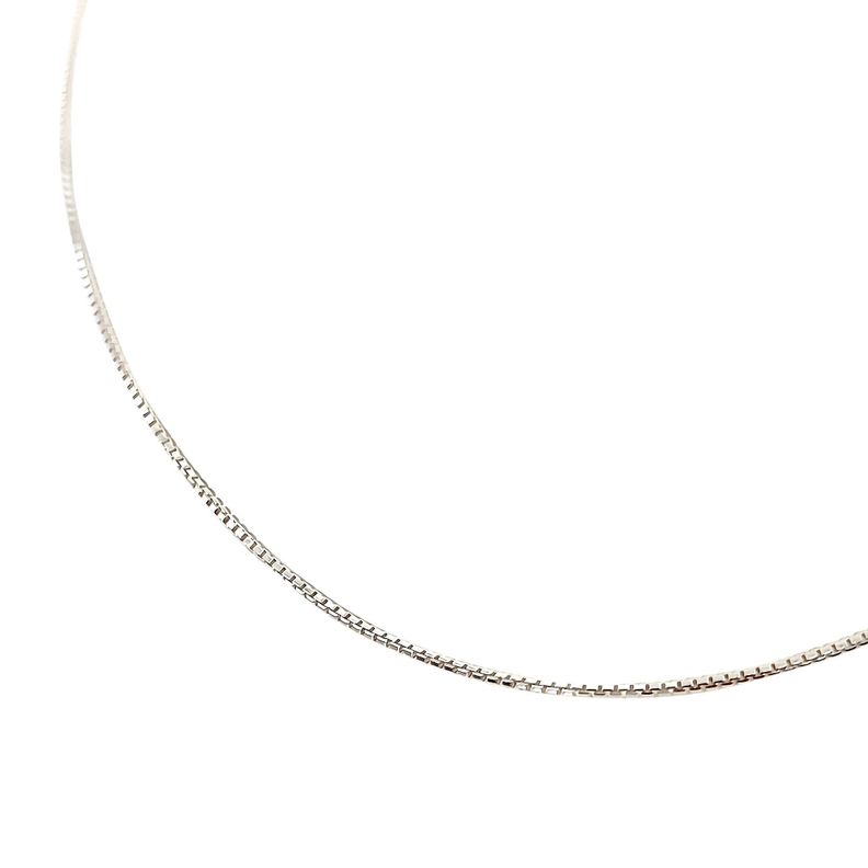 Cadena Box 45cm Plata Fina 925-1
